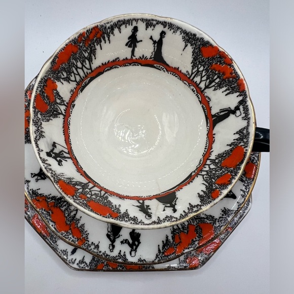 Paragon Star "Silhouette" teacup set- Art Deco - Picture 2 of 9